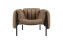 Puffy Lounge Chair, Sawdust / Black Grey, Art. no. 20299 (image 1)