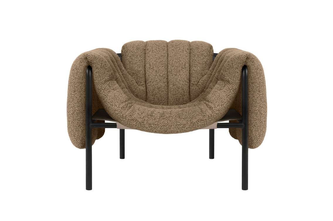 Puffy Lounge Chair, Sawdust / Black Grey, Art. no. 20299 (image 2)
