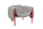 Puffy Lounge Chair, Pebble / Traffic Red, Art. no. 20471 (image 1)