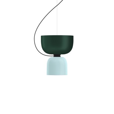 Alphabeta Pendant Uno, Black Green / Soft Blue