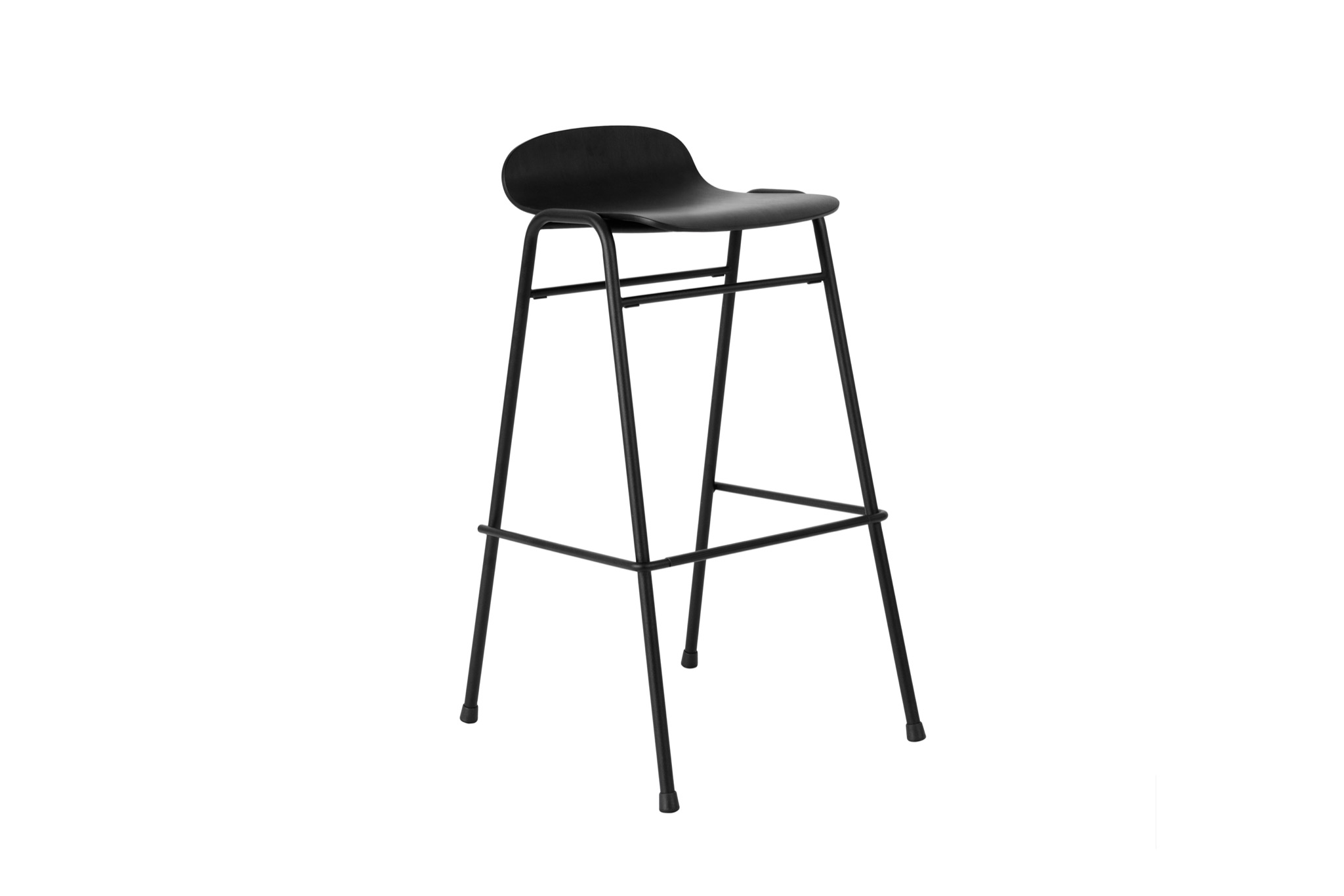 Touchwood Bar Stool, Black / Black — Hem