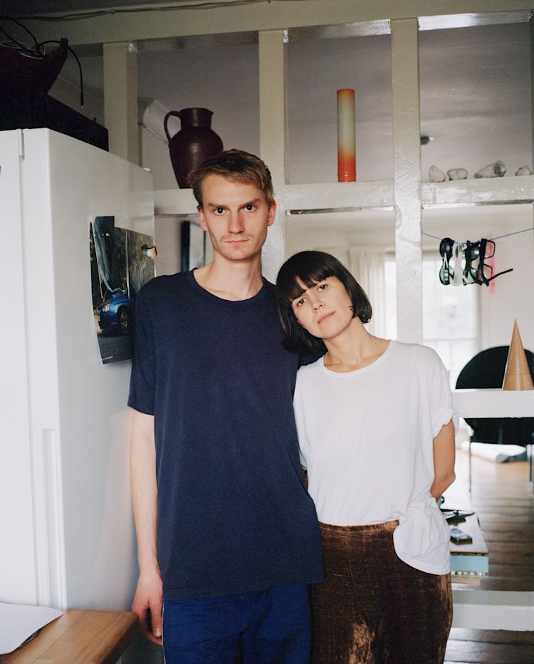 An editorial image of Soft Baroque, the designers behind the Pink Counter built for Hem's London pop-up shop, 2018.