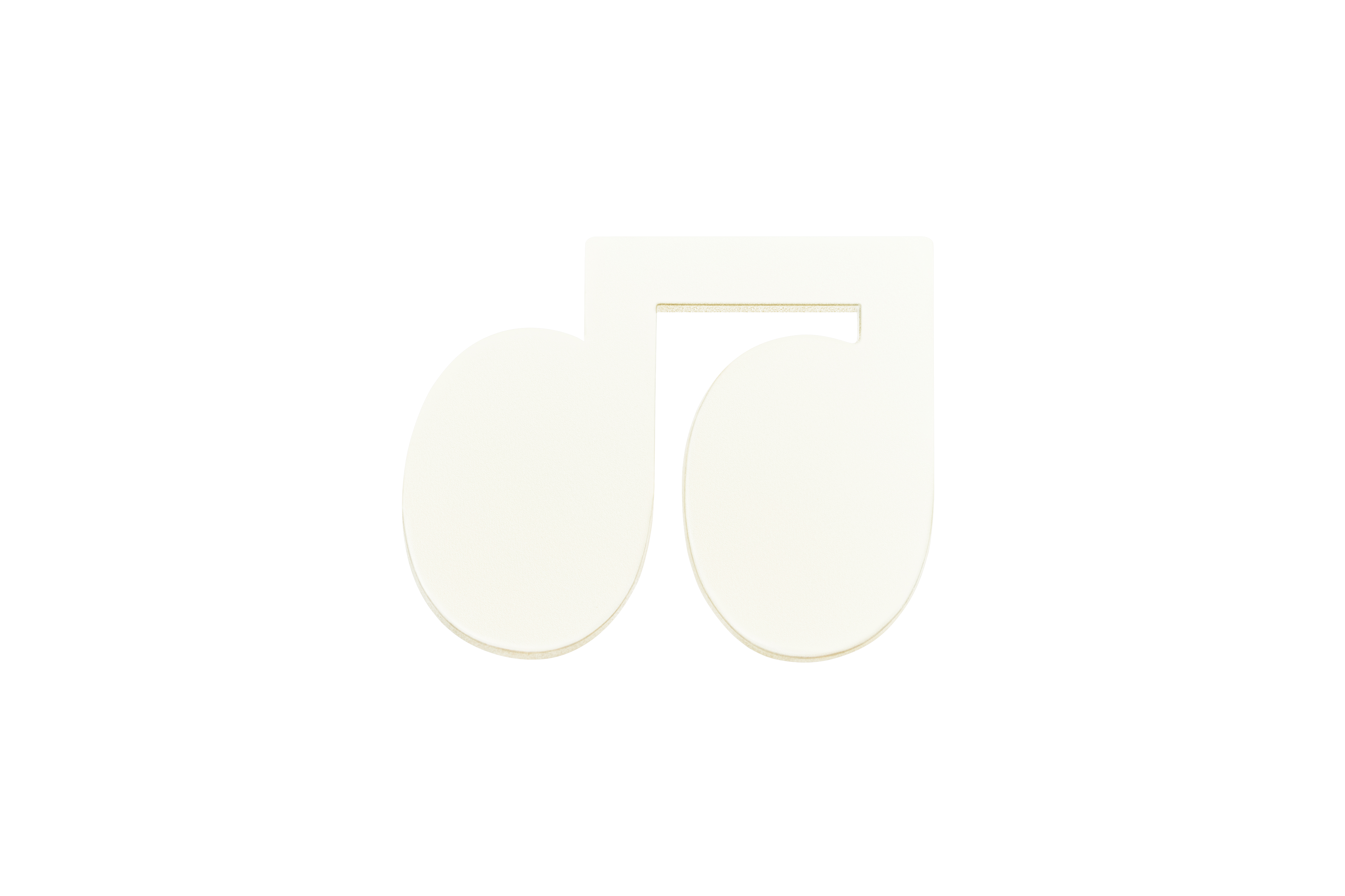 Disco Coasters (Set of 4), Cream, Art. no. 31065 (image 1)