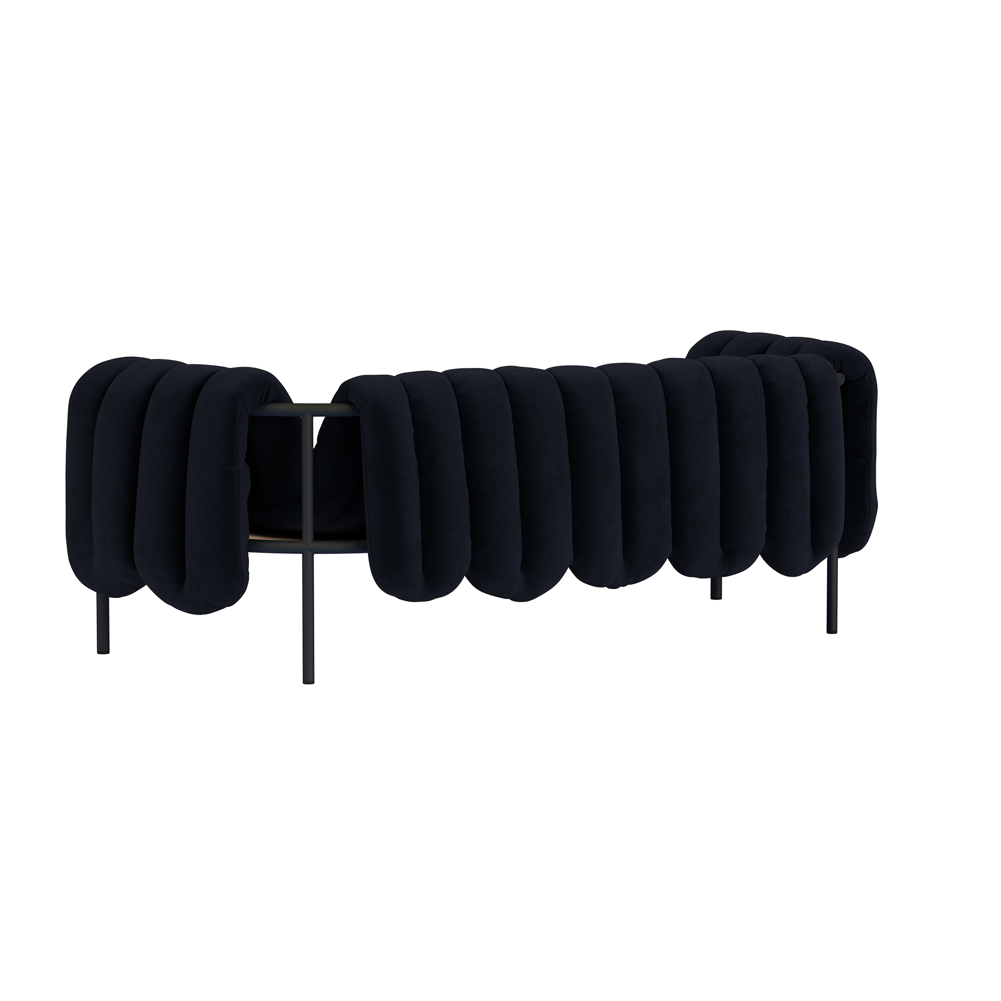 Puffy 2.5-seater Sofa, Velluto Coex VL30 / Black Grey (UK), Art. no. 31866 (image 4)