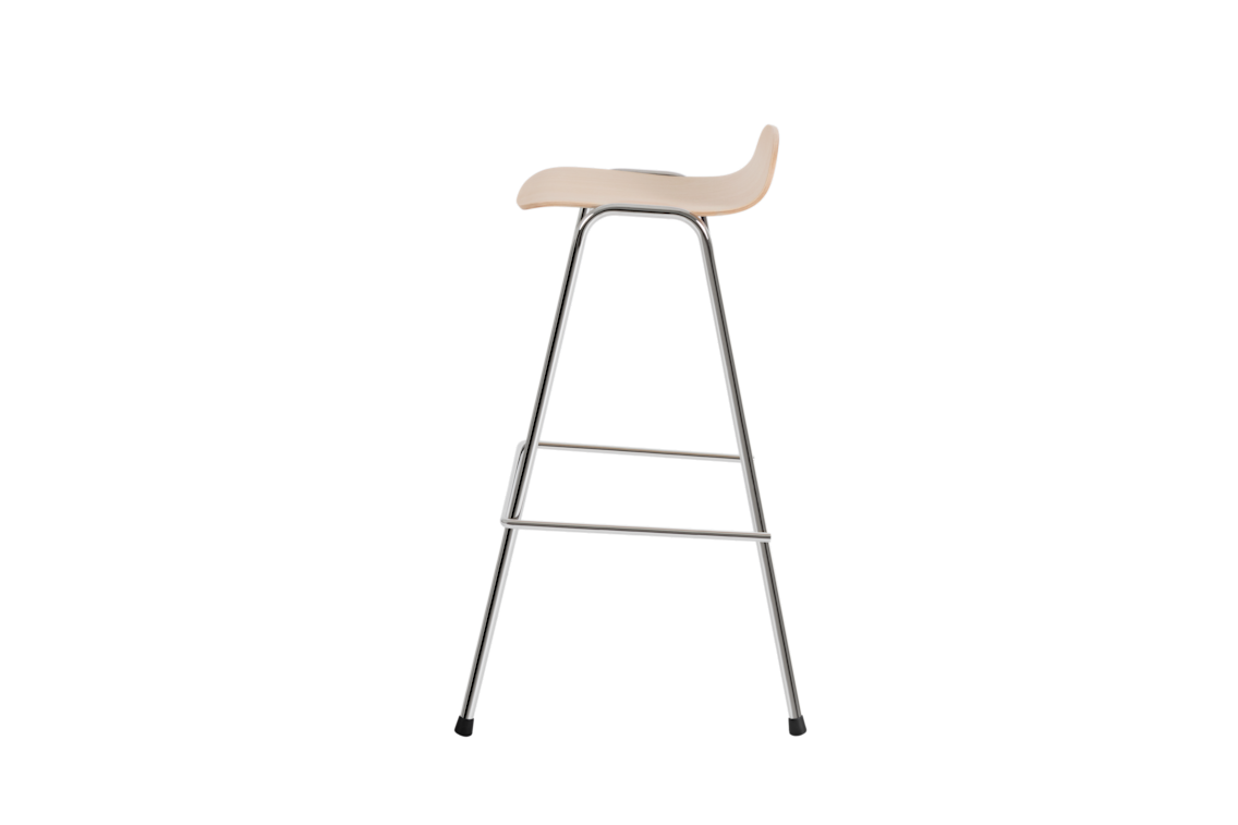 Touchwood Bar Stool, Beech / Chrome, Art. no. 20176 (image 3)