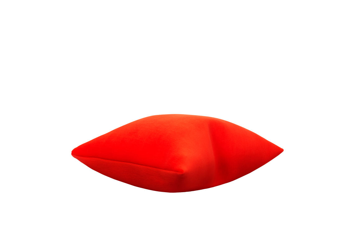 Velvet Cushion Medium, Red, Art. no. 30787 (image 2)