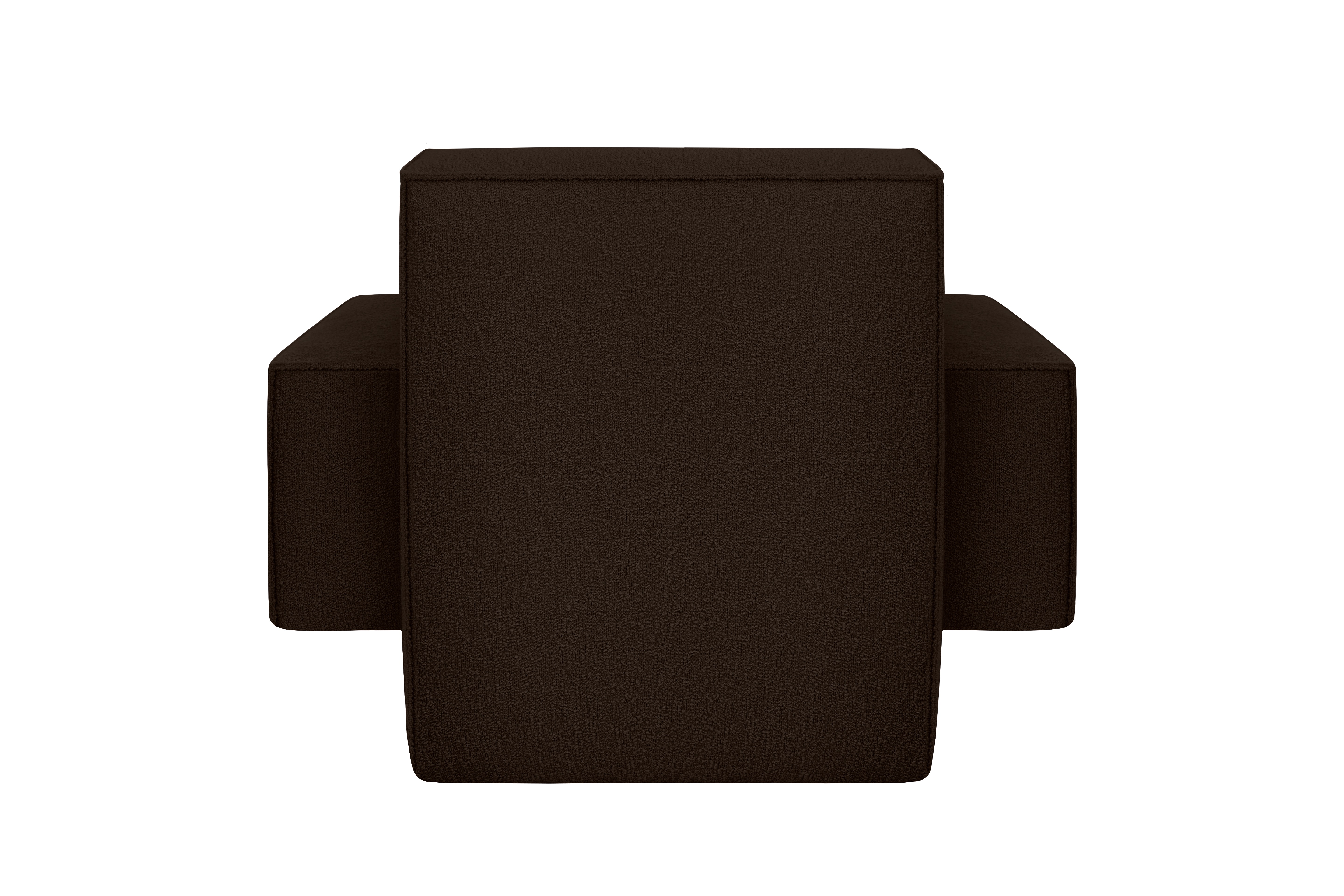 Hunk Lounge Chair With Armrests, Chocolate, Art. no. 30662 (image 4)