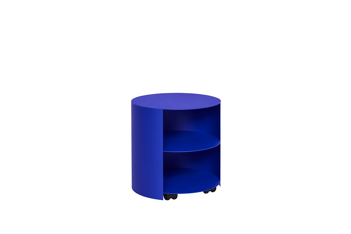 Hide Side Table, Ultramarine Blue Textured, Art. no. 30751 (image 1)