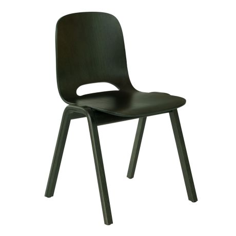 Touchwood Chair (Wooden legs), Dark Green