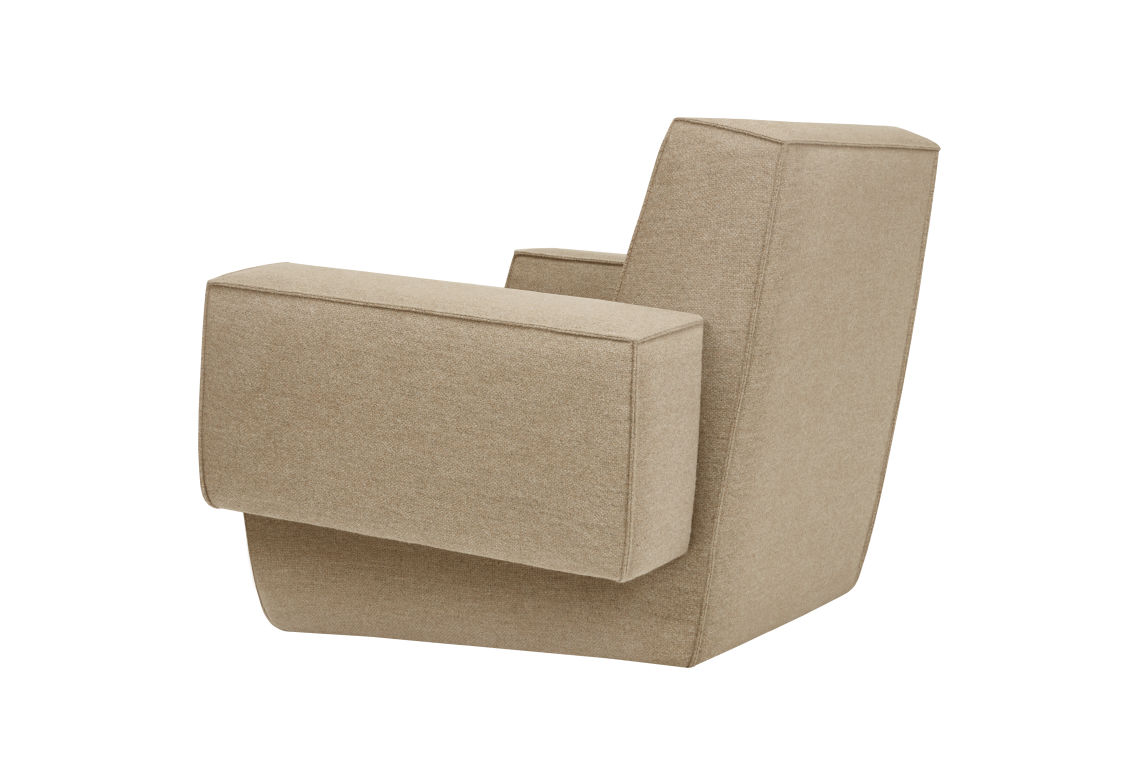Hunk Lounge Chair With Armrests, Beige, Art. no. 30982 (image 4)