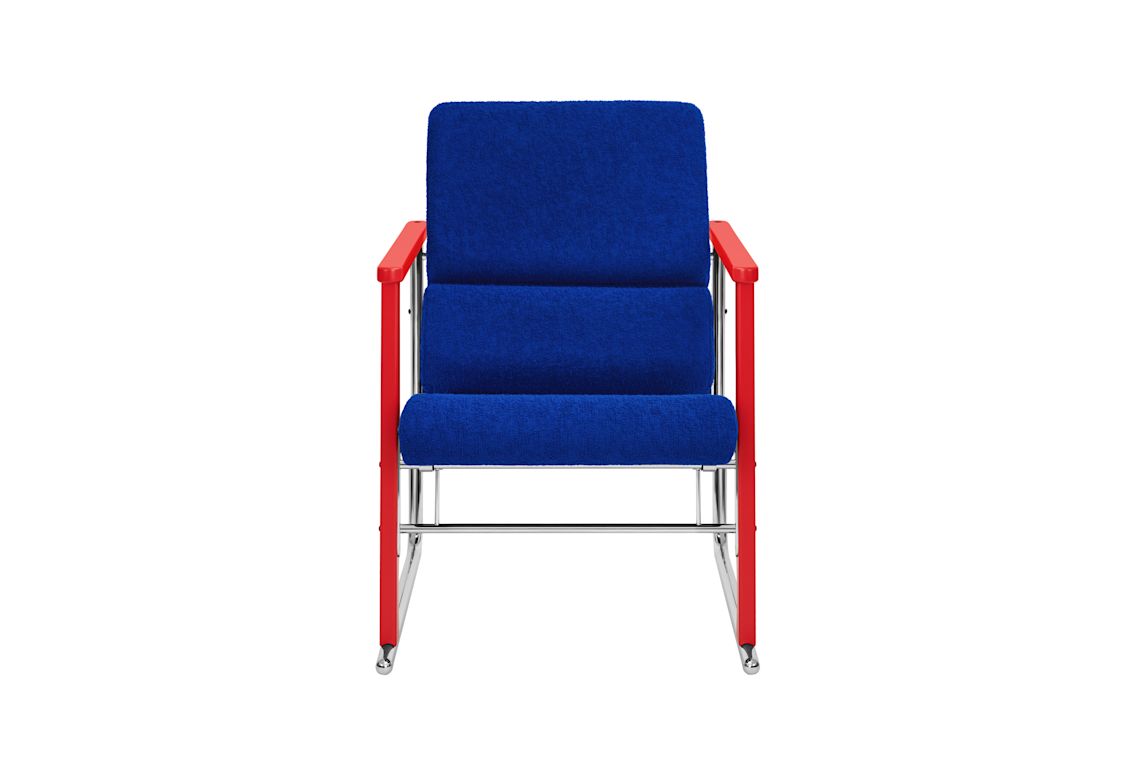 Experiment Lounge Chair, 503 / Red / Ultramarine, Art. no. 30952 (image 2)