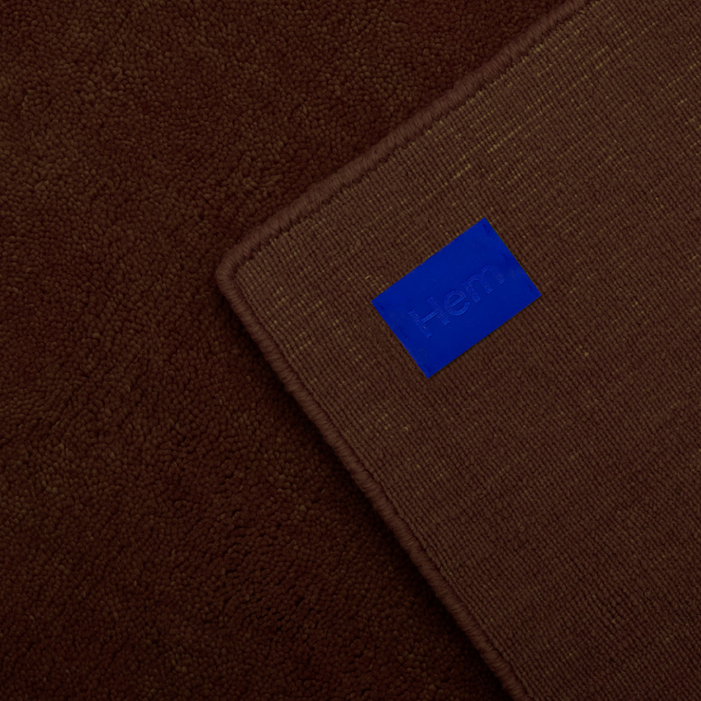 Solid Rug Large, Rust Red