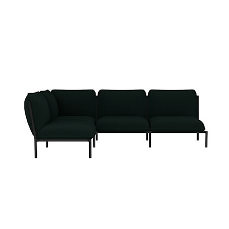 Kumo Corner Sofa Left with Armrest, Pine (UK)