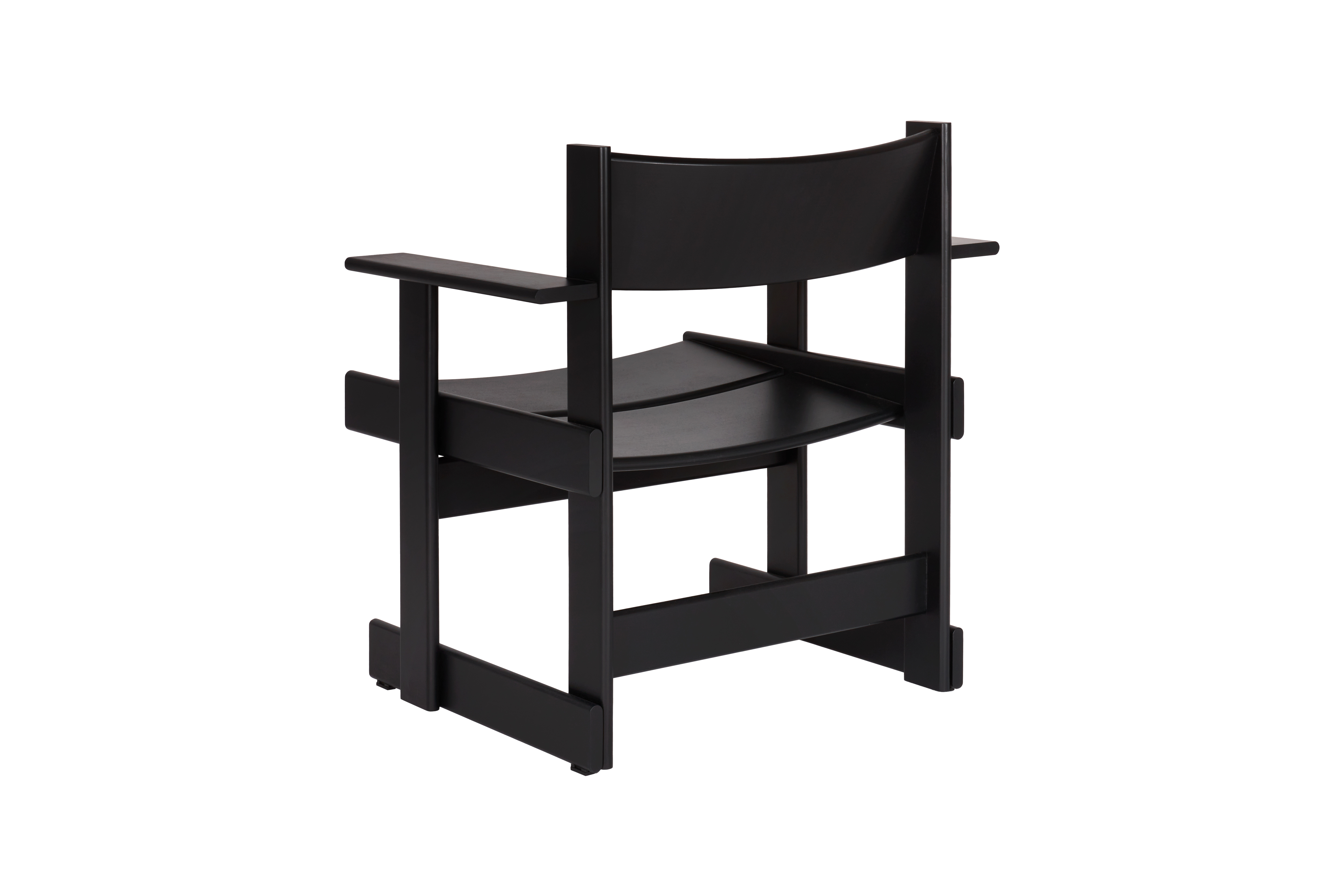 Bullnose Lounge Chair, Black, Art. no. 31305 (image 4)