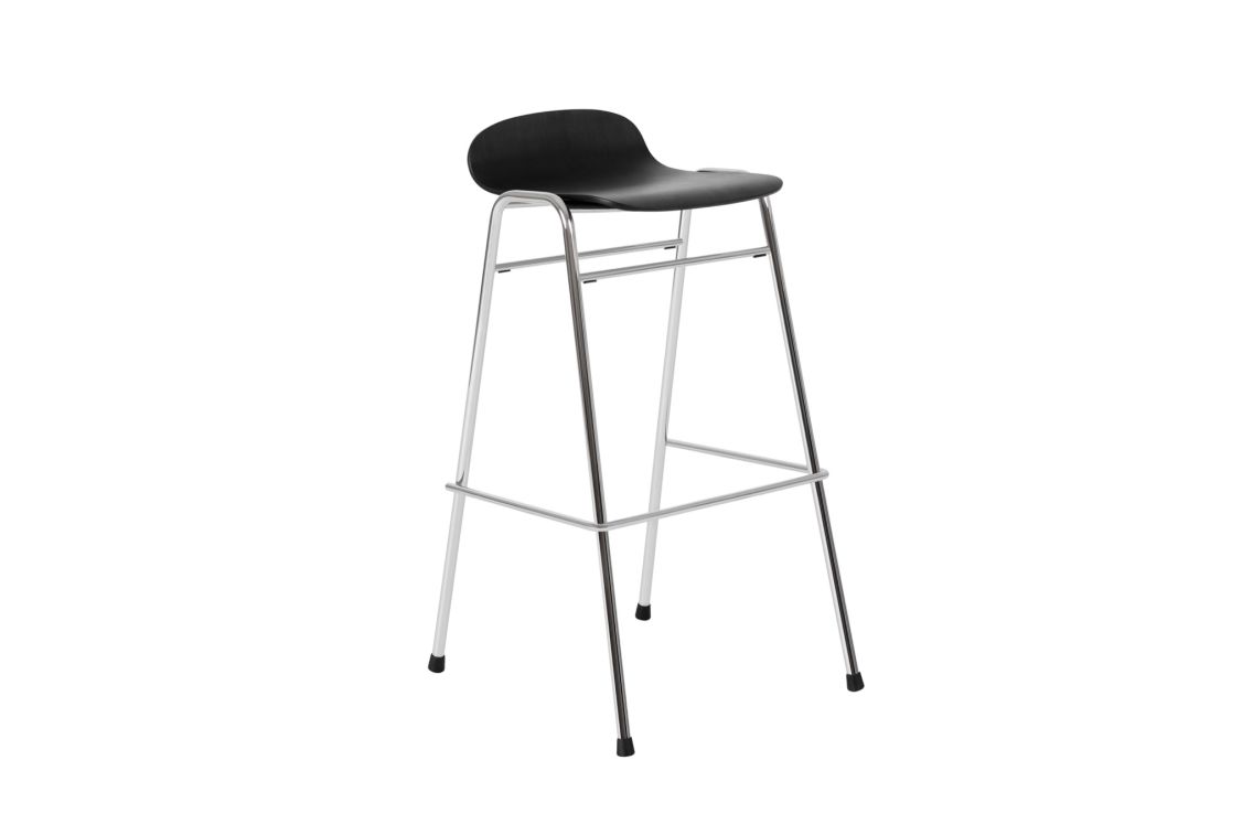 Touchwood Bar Stool, Black / Chrome, Art. no. 20173 (image 1)