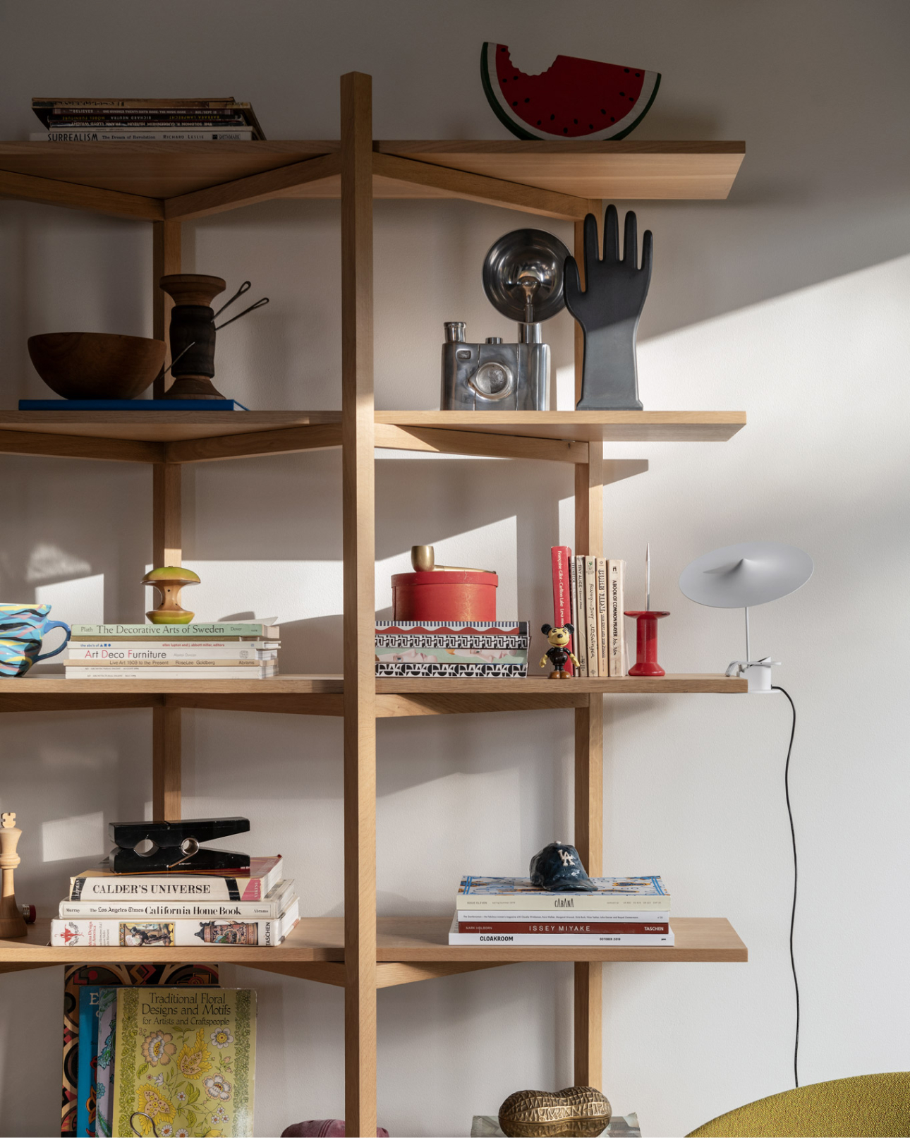 A lifestyle image featuring Zig Zag Shelf.