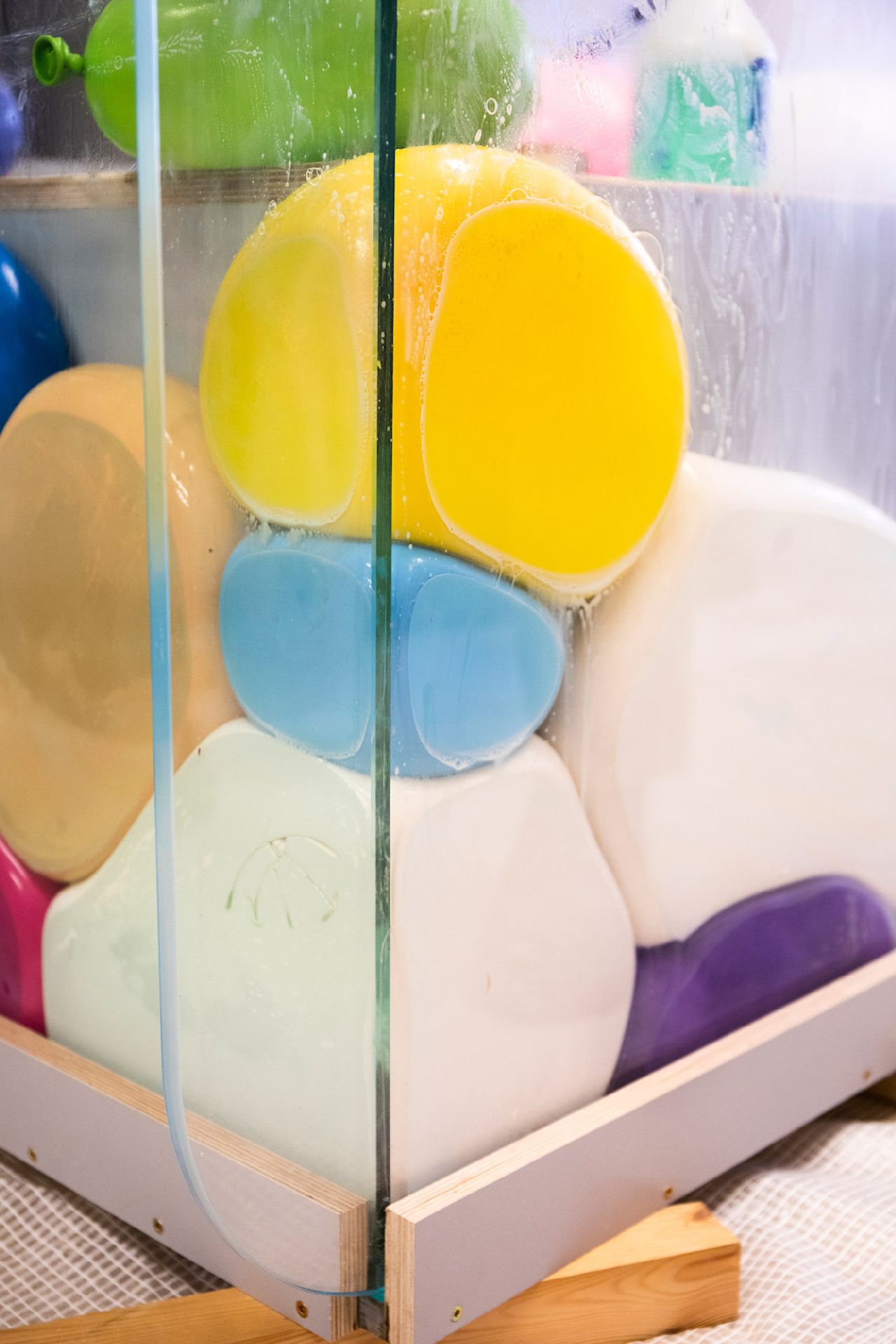 An editorial image from behind the scenes of making the Hem Yellow Counter.