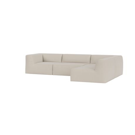 Great 3-seater Sofa Corner Right, Safire 0007