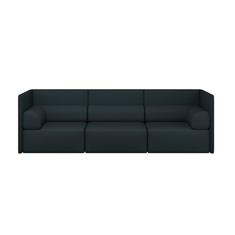 Palo Block 3-seater Sofa Medium Back with Armrests, Pine (UK)
