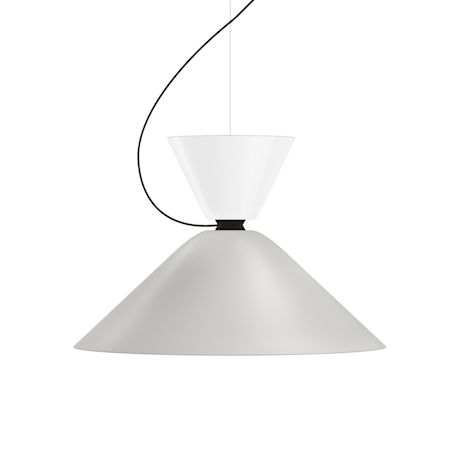 Alphabeta Pendant Uno, White / Grey