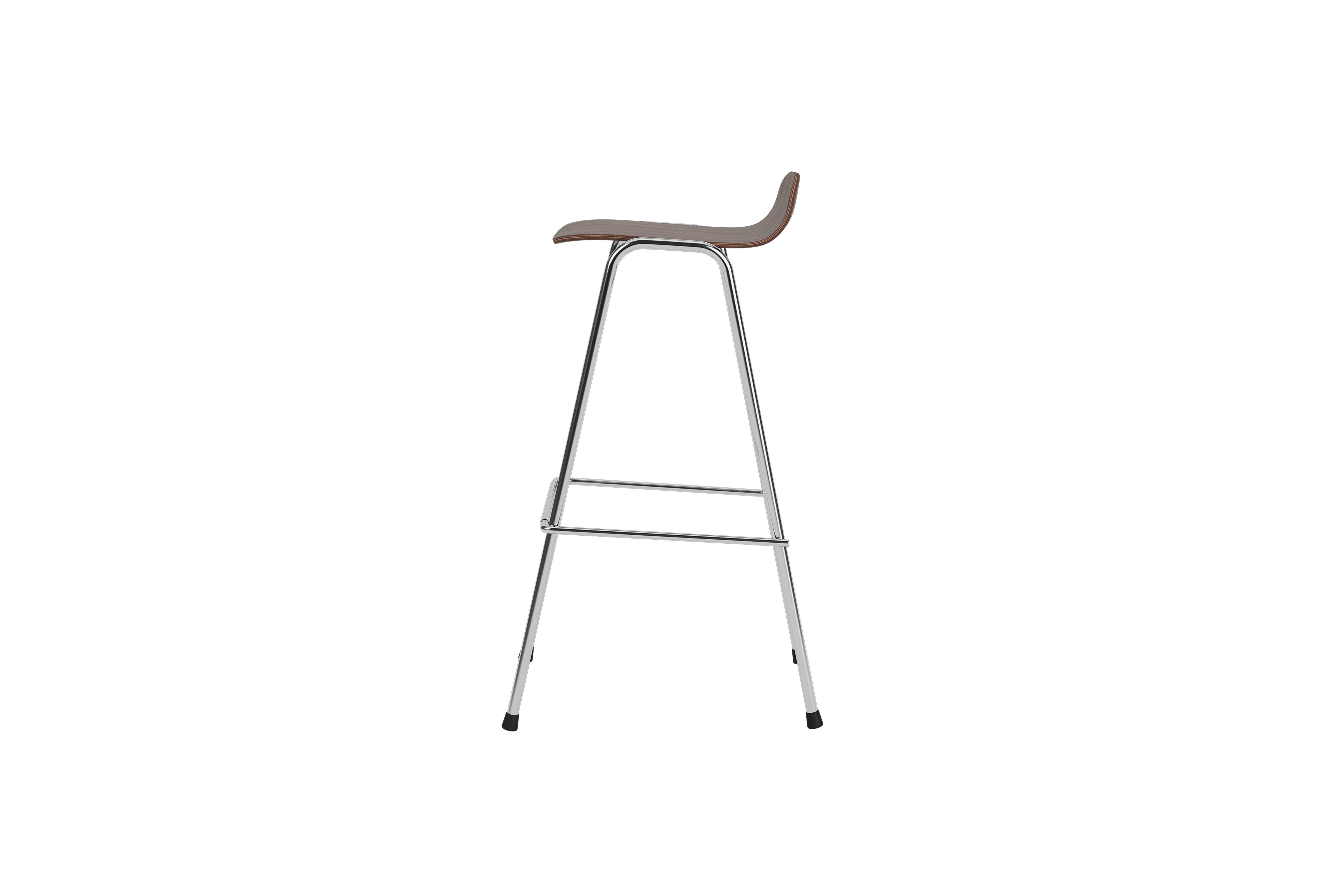 Touchwood Bar Stool, Walnut / Chrome, Art. no. 31629 (image 3)