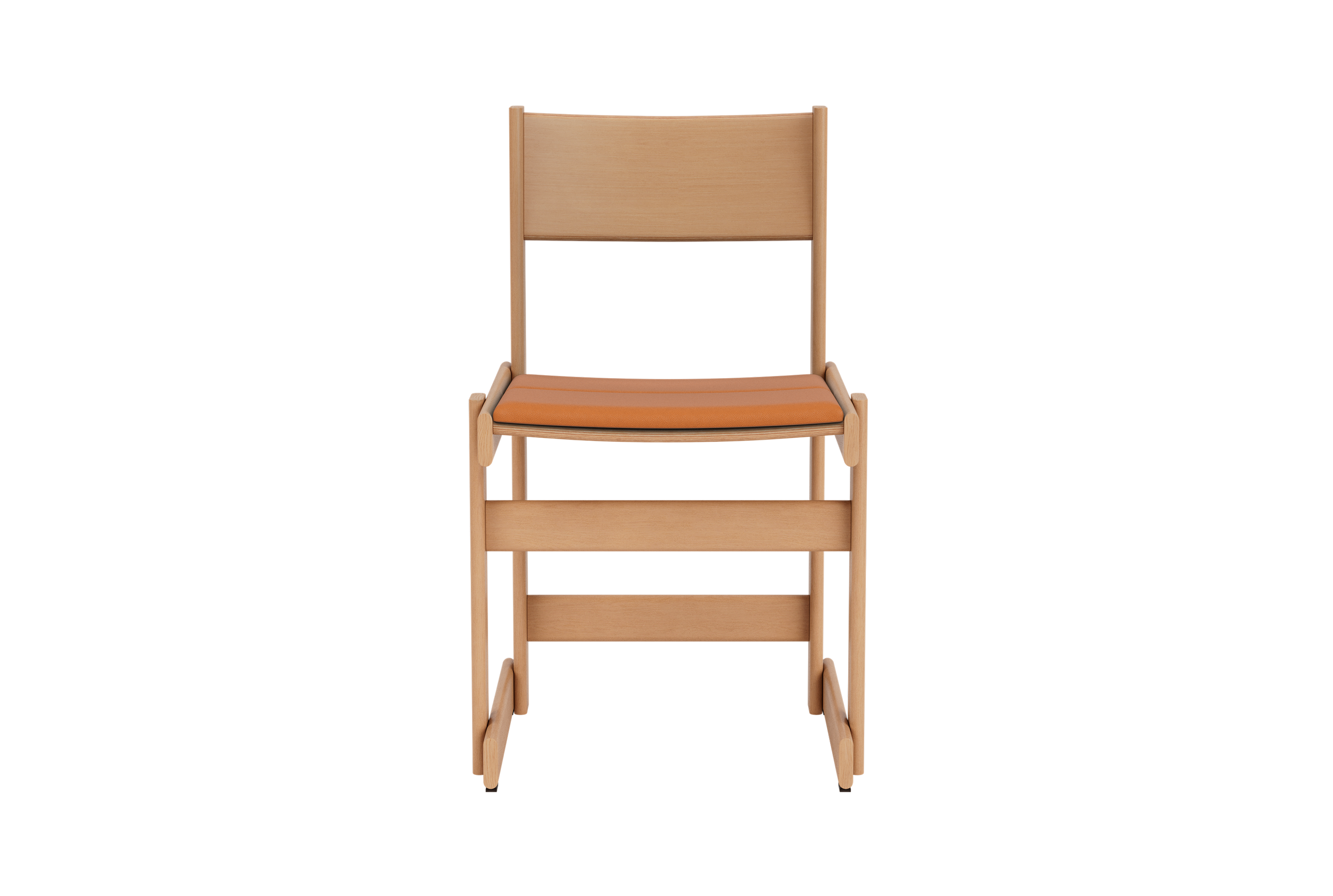 Bullnose Chair, Natural / Elmosoft Leather 54035 Seat Pad (UK), Art. no. 31679 (image 5)