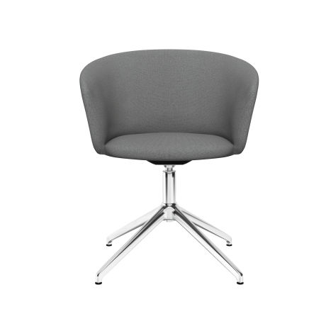 Kendo Swivel Chair 4-star Return, Grey / Polished (UK)