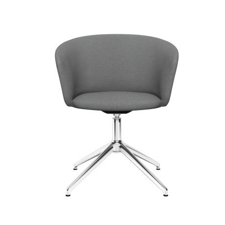 Kendo Swivel Chair 4-star Return, Grey / Polished