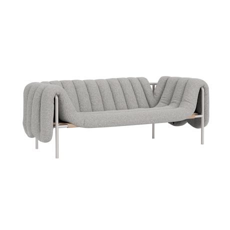 Puffy 2.5-seater Sofa, Storr 0612 / Stainless (UK)