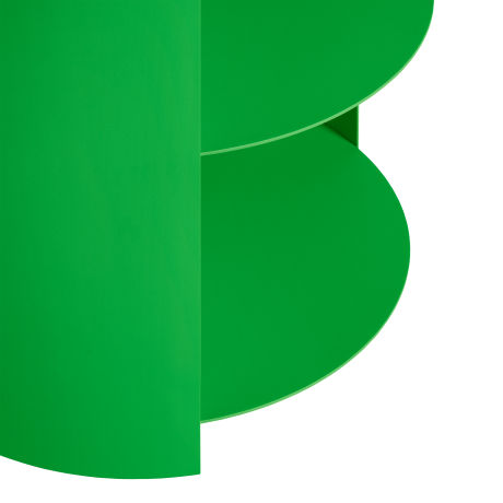 Hide Side Table, Pure Green