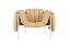 Puffy Lounge Chair, Sand Leather / Cream, Art. no. 20199 (image 2)