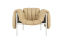 Puffy Lounge Chair, Sand Leather / Cream, Art. no. 20199 (image 1)