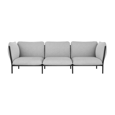 Kumo 3-seater Sofa with Armrests, Porcelain