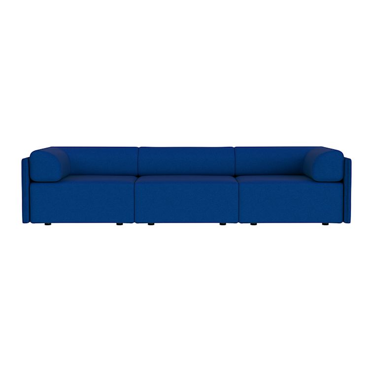 Palo Block 3-seater Sofa Low Back with Armrests, Sera Cobalt, Art. no. 95071 (image 2)