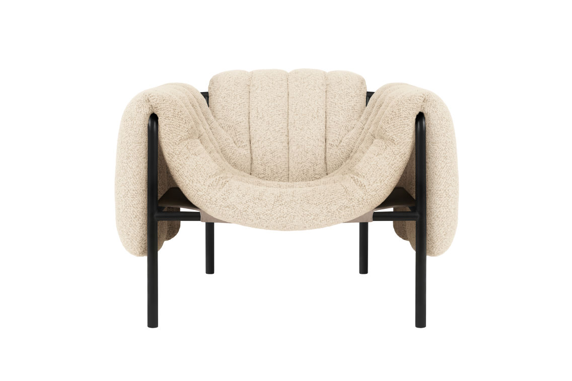 Puffy Lounge Chair, Eggshell / Black Grey (UK), Art. no. 20659 (image 2)