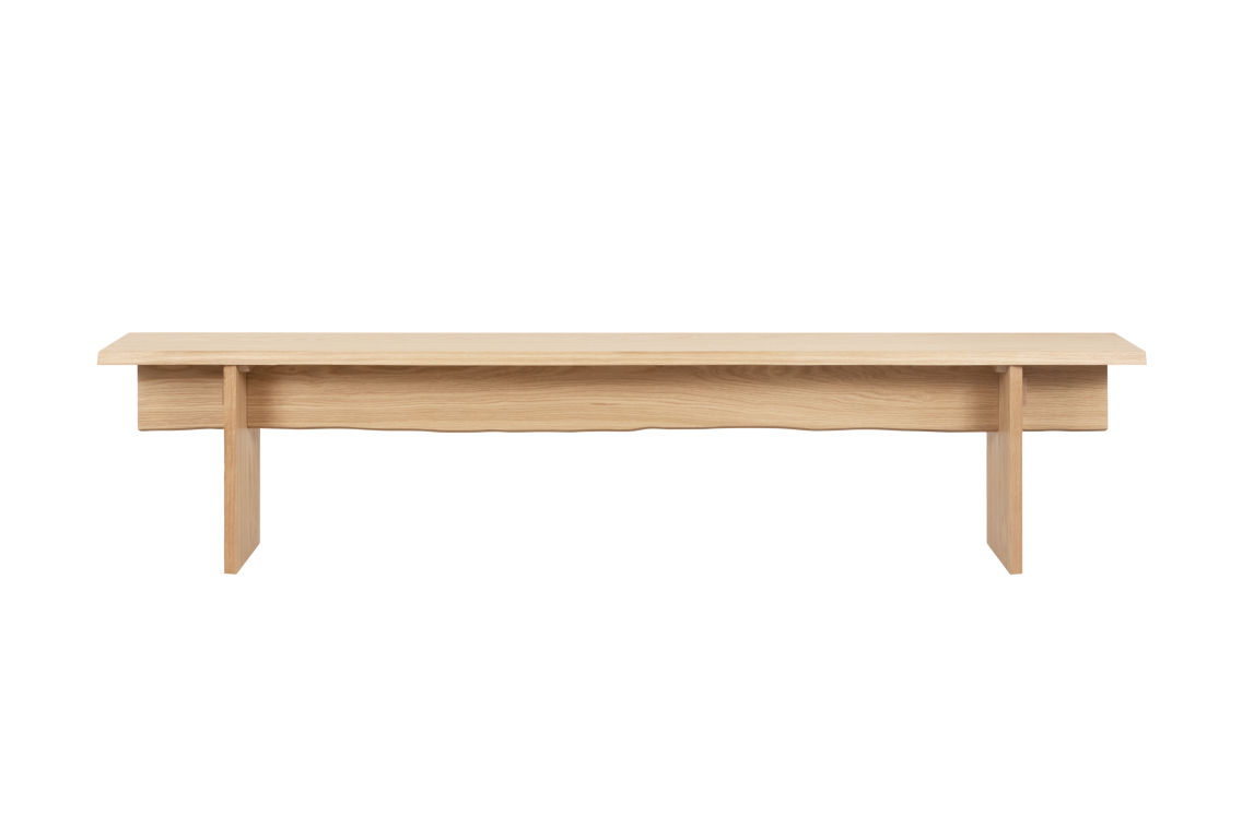 Bookmatch Bench 210 cm / 82.7 in, Oak, Art. no. 30484 (image 2)