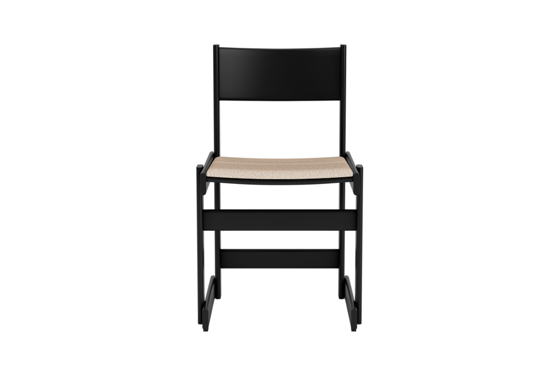 Bullnose Chair, Black / Swan Seat Pad, Art. no. 31667 (image 2)