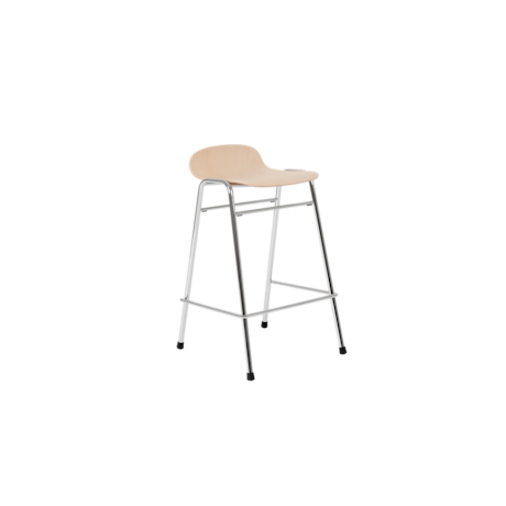 Touchwood Counter Stool, Beech / Chrome