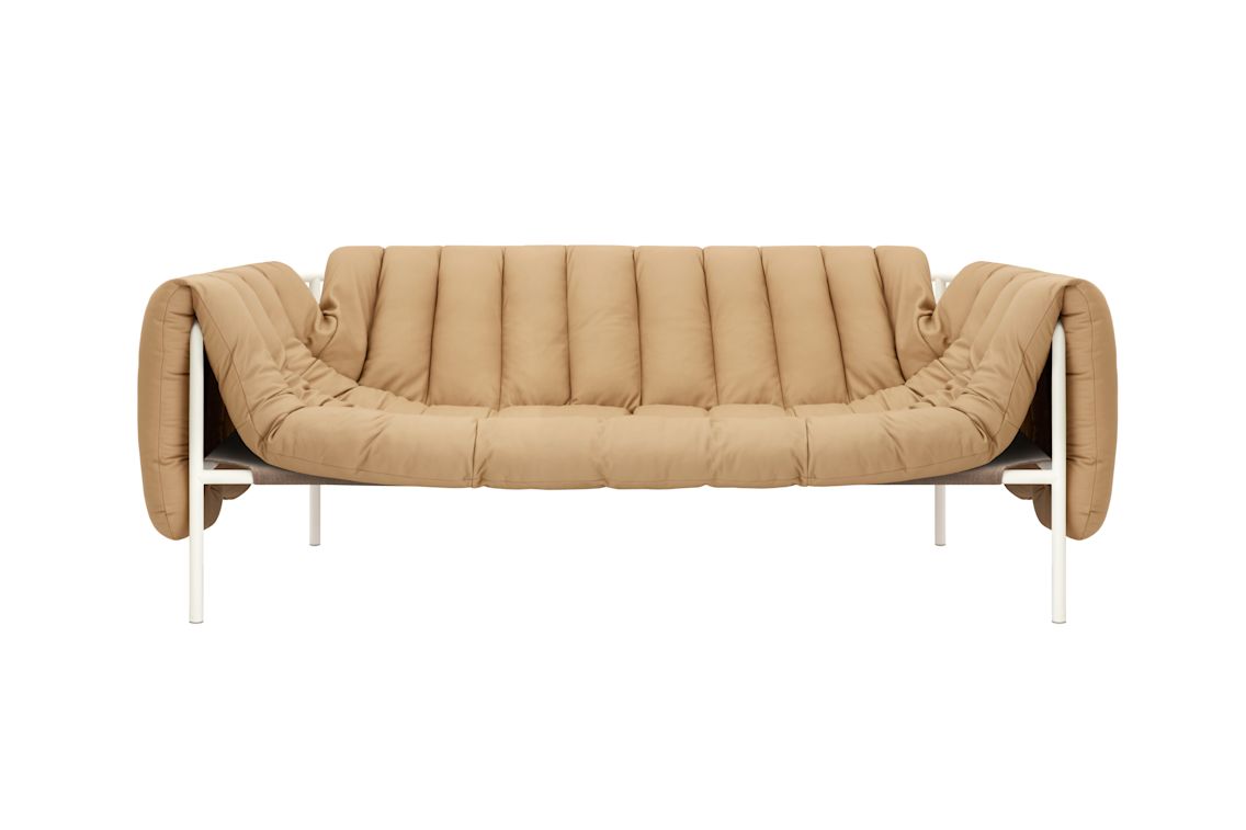 Puffy 2.5-seater Sofa, Sand Leather / Cream (UK), Art. no. 20734 (image 2)