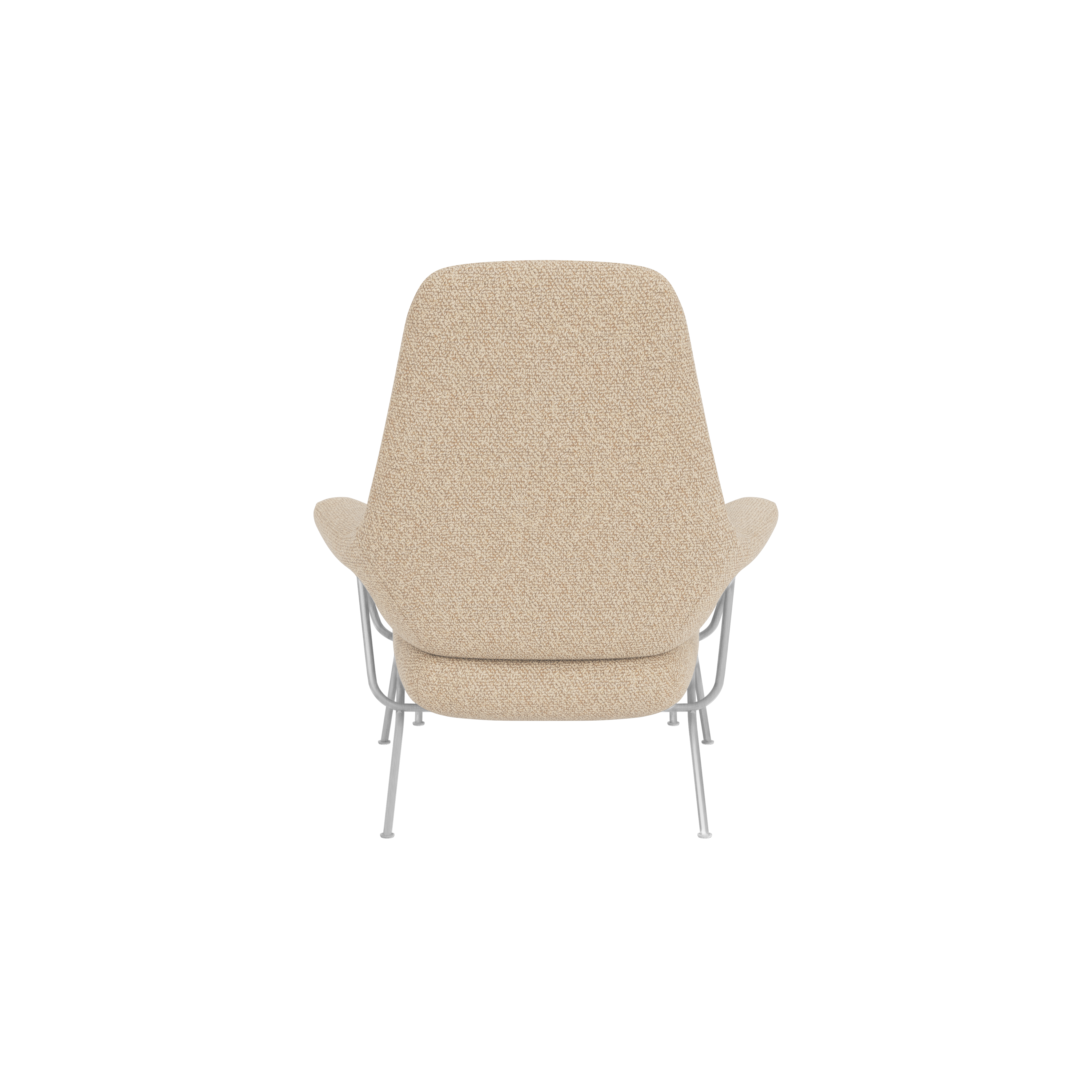 Hai Lounge Chair + Ottoman, Storr 1501/Brushed Stainless, Art. no. 31765 (image 5)