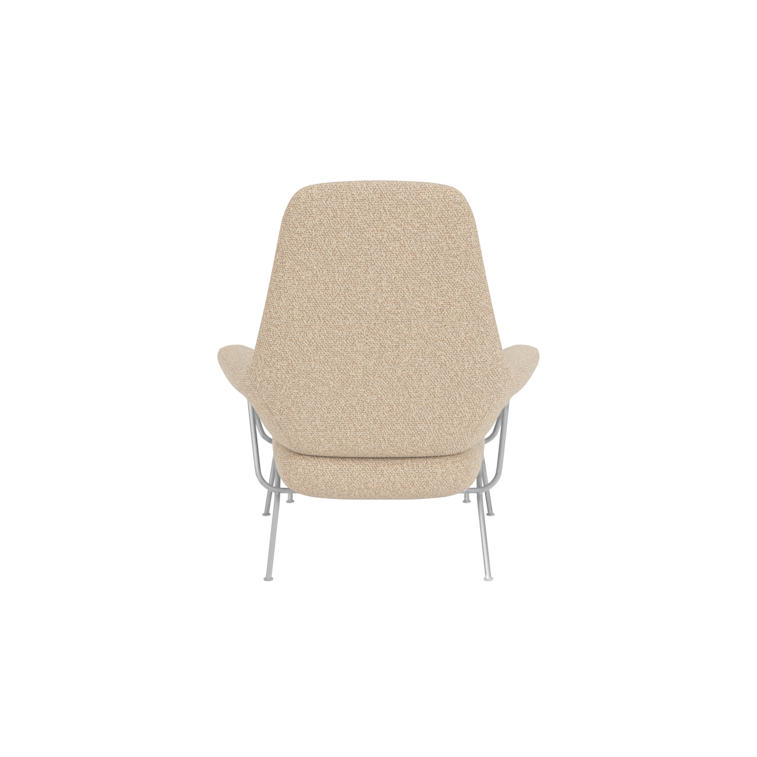 Hai Lounge Chair + Ottoman, Storr 1501/Brushed Stainless, Art. no. 31765 (image 5)