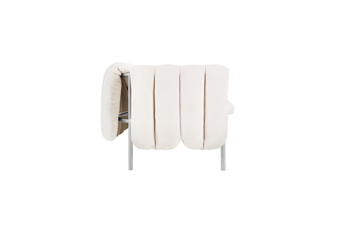Puffy 2.5-seater Sofa, Natural / Stainless, Art. no. 20723 (image 3)