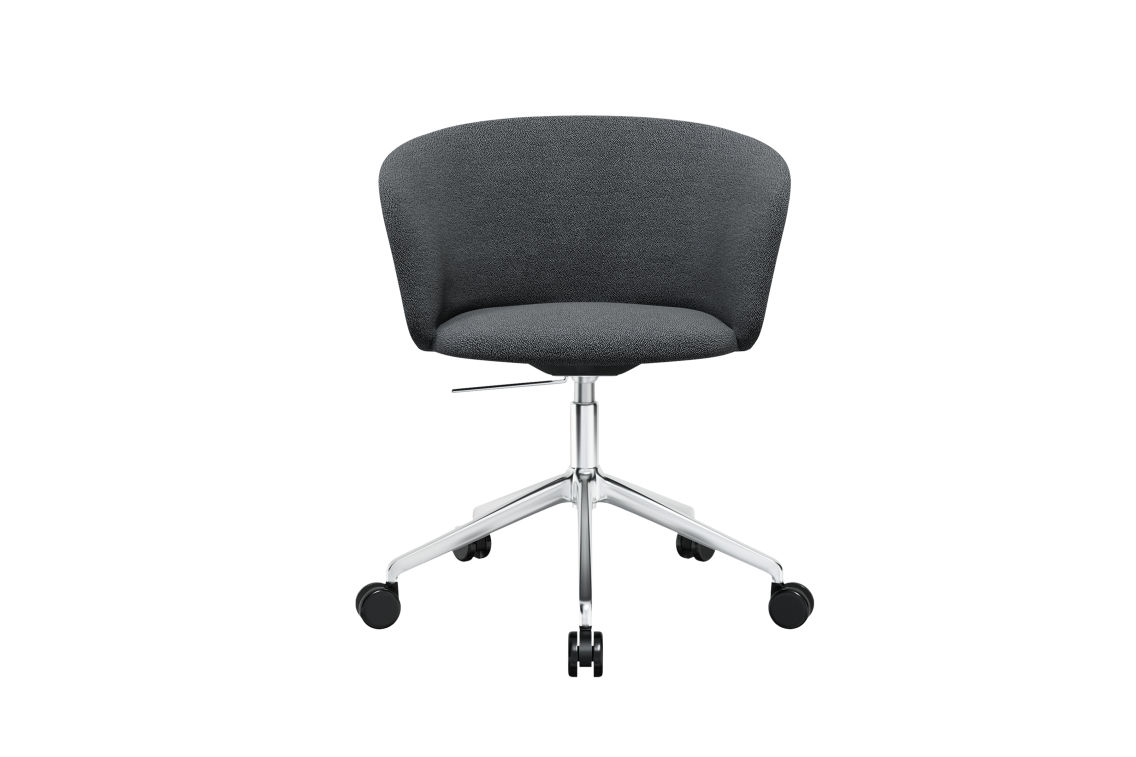 Kendo Swivel Chair 5-star Castors, Graphite / Polished (UK), Art. no. 20519 (image 2)