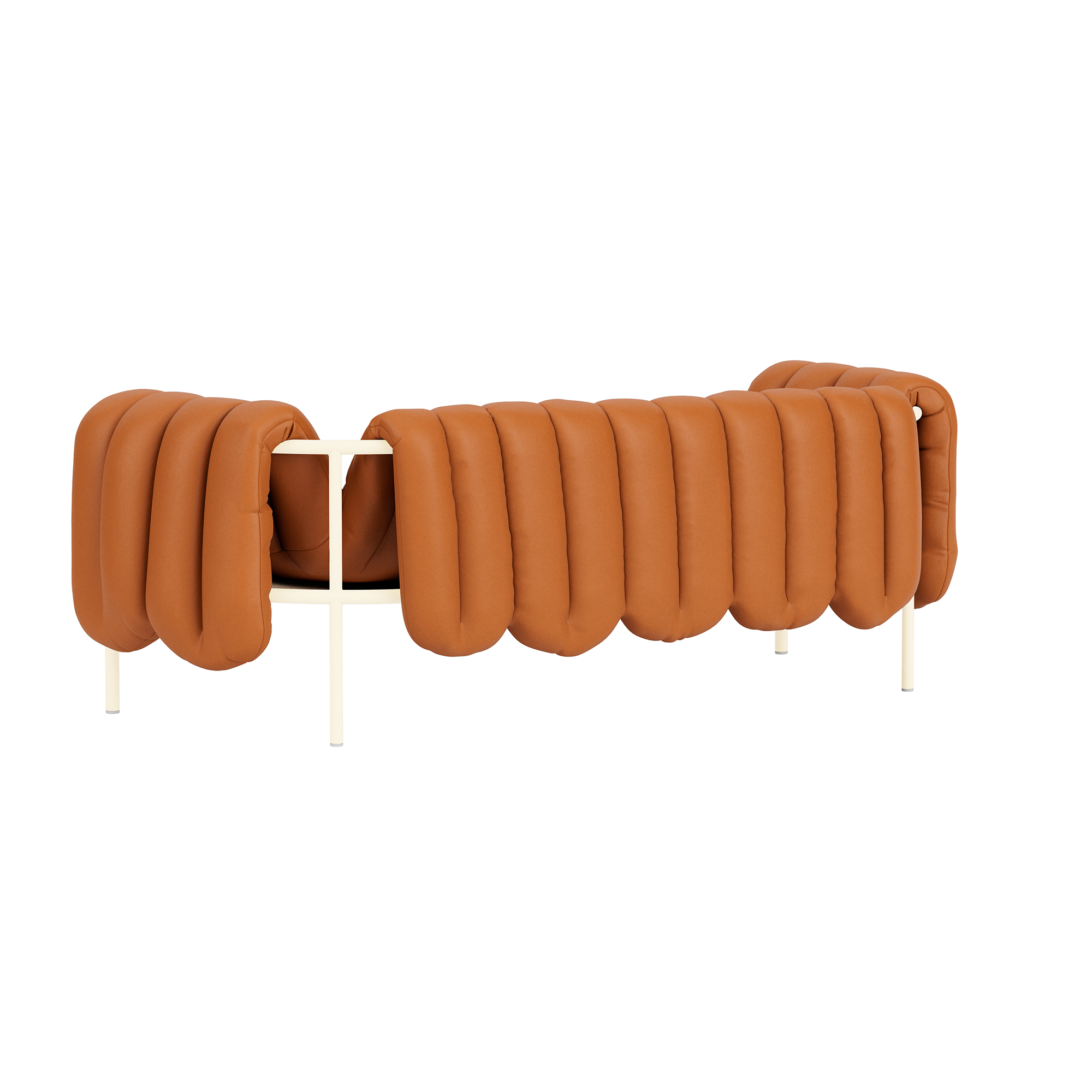 Puffy 2.5-seater Sofa, Elmosoft Leather 54035 / Cream, Art. no. 95978 (image 4)
