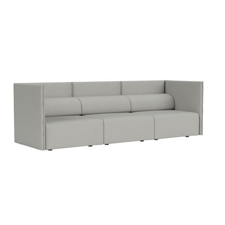 Palo Block 3-seater Sofa Medium Back, Amdal 130
