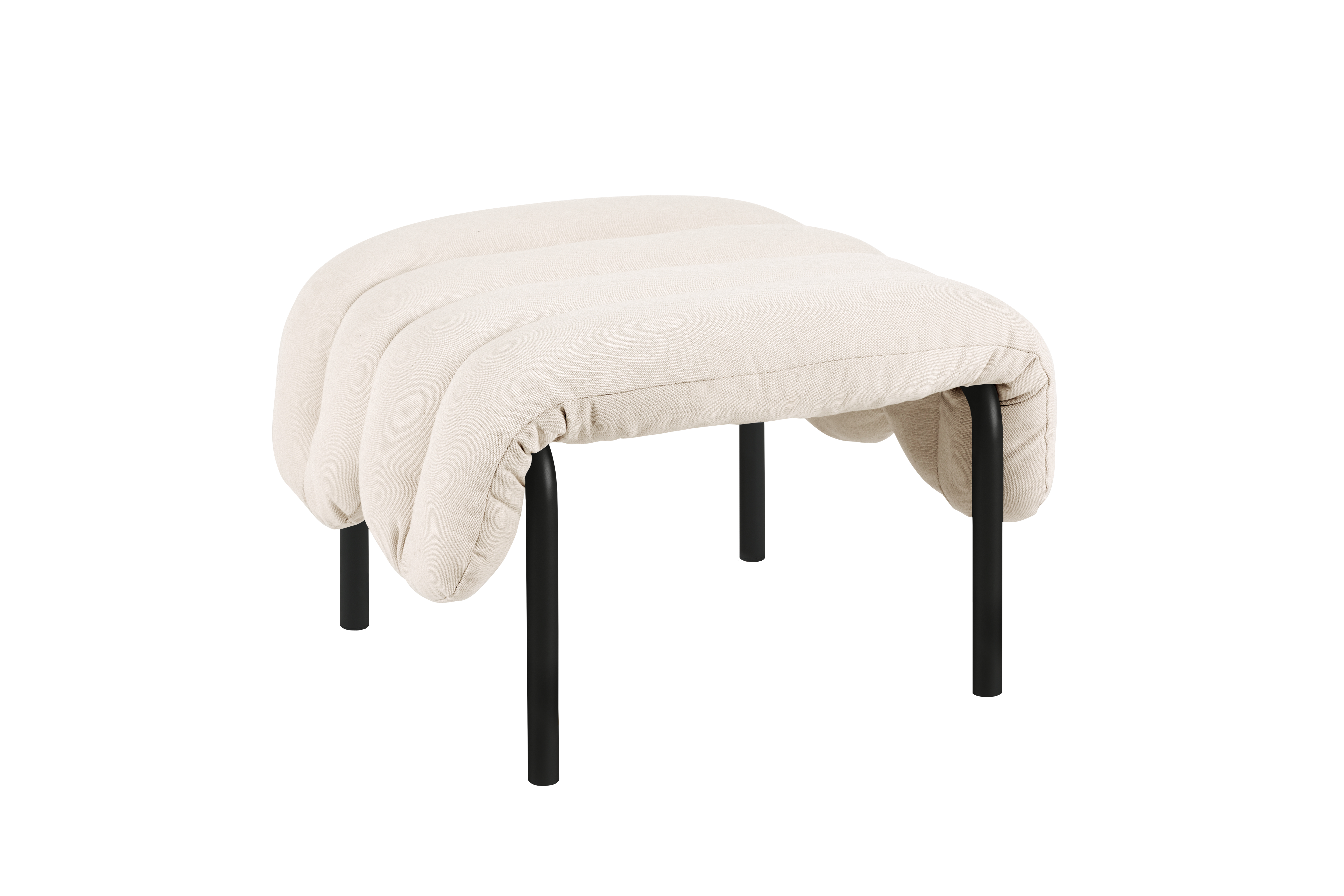 Puffy Ottoman, Natural / Black Grey, Art. no. 20289 (image 1)