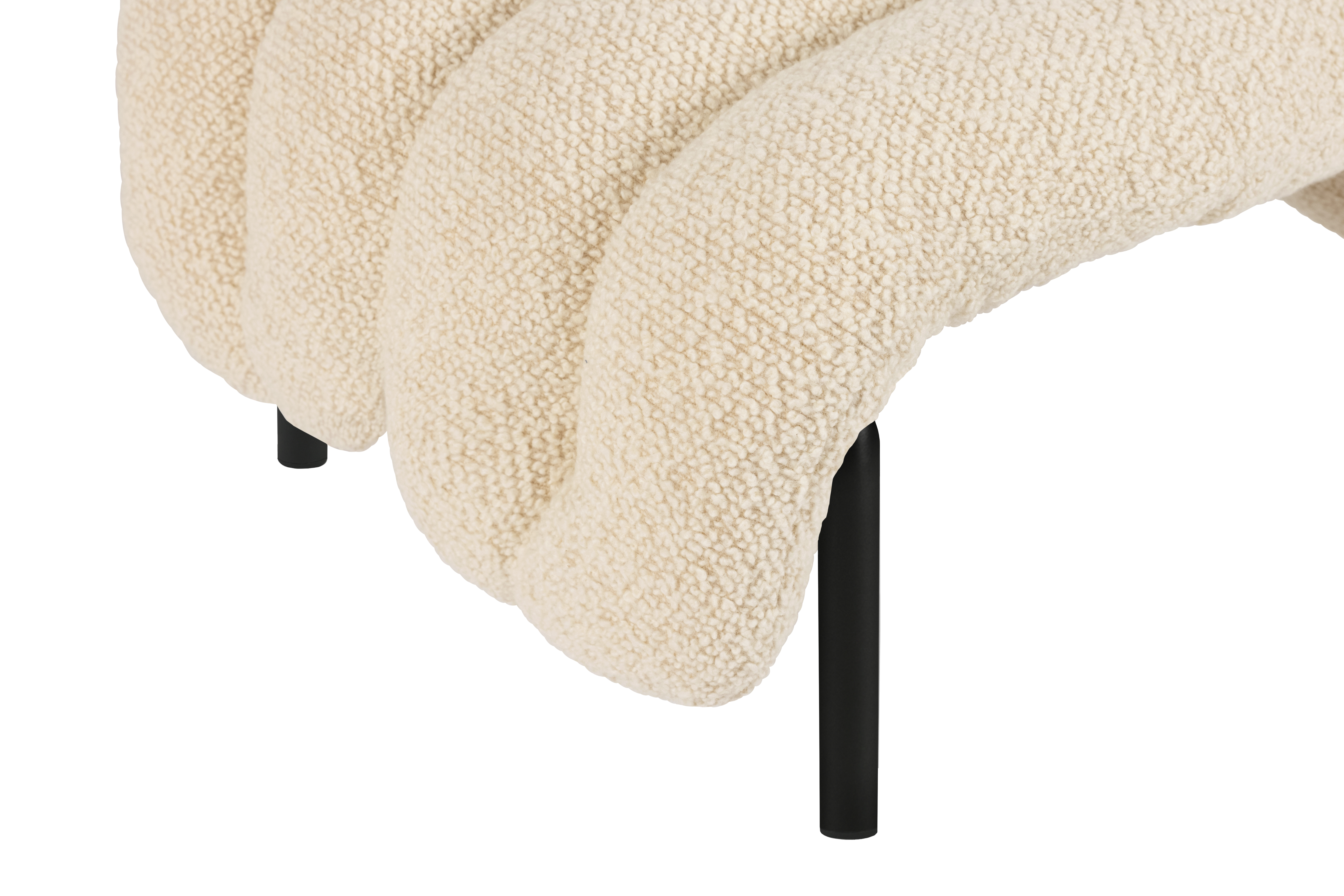 Puffy Ottoman, Eggshell / Black Grey, Art. no. 20302 (image 2)