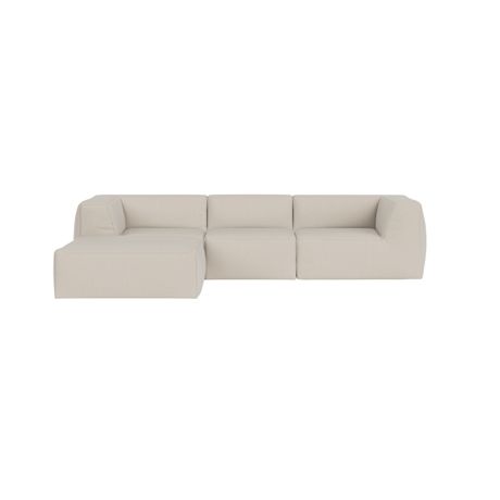 Great 3-seater Sofa Narrow Chaise Left, Safire 0007