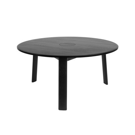 Alle Table Round Table 150 cm / 59 in Media, Black Oak