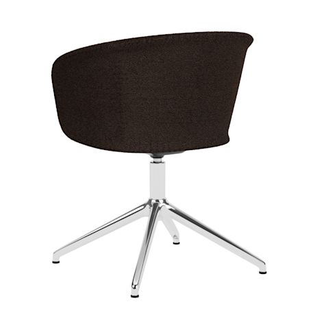 Kendo Swivel Chair 4-star Return, Rosewood / Polished